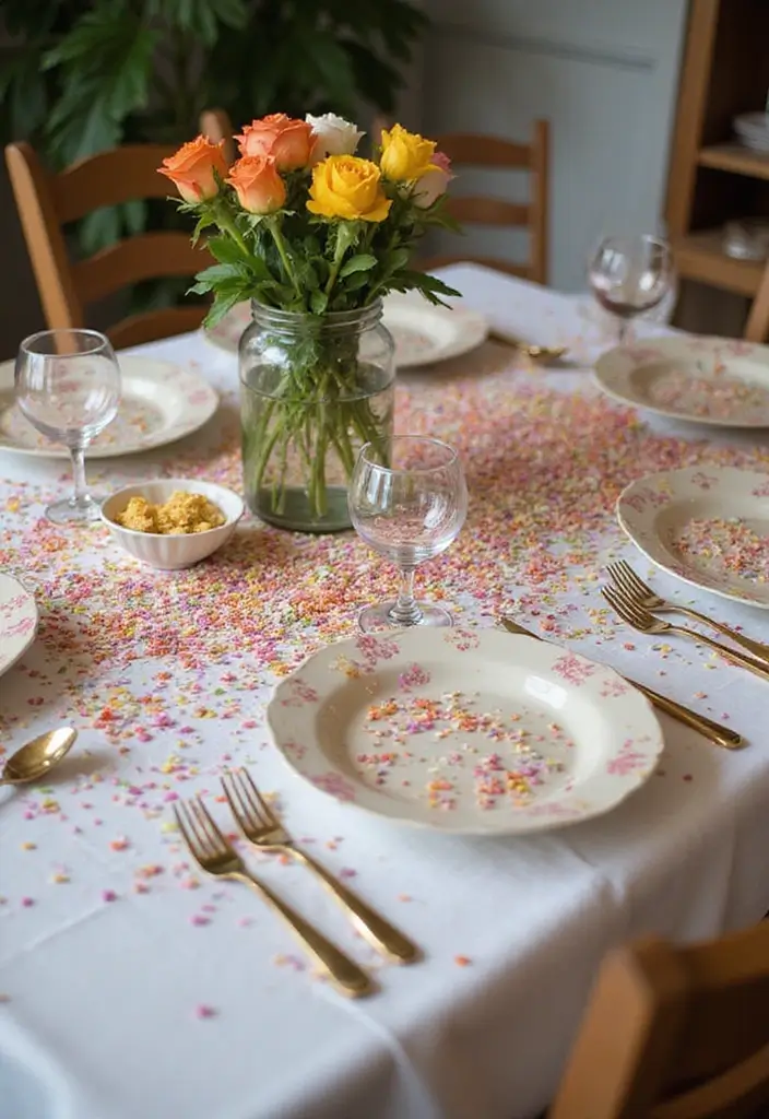 28 Eco Friendly Table Decor Ideas For Sustainable Dining 10 28 Eco Friendly Table Decor Ideas For Sustainable Dining - 6. Biodegradable Confetti