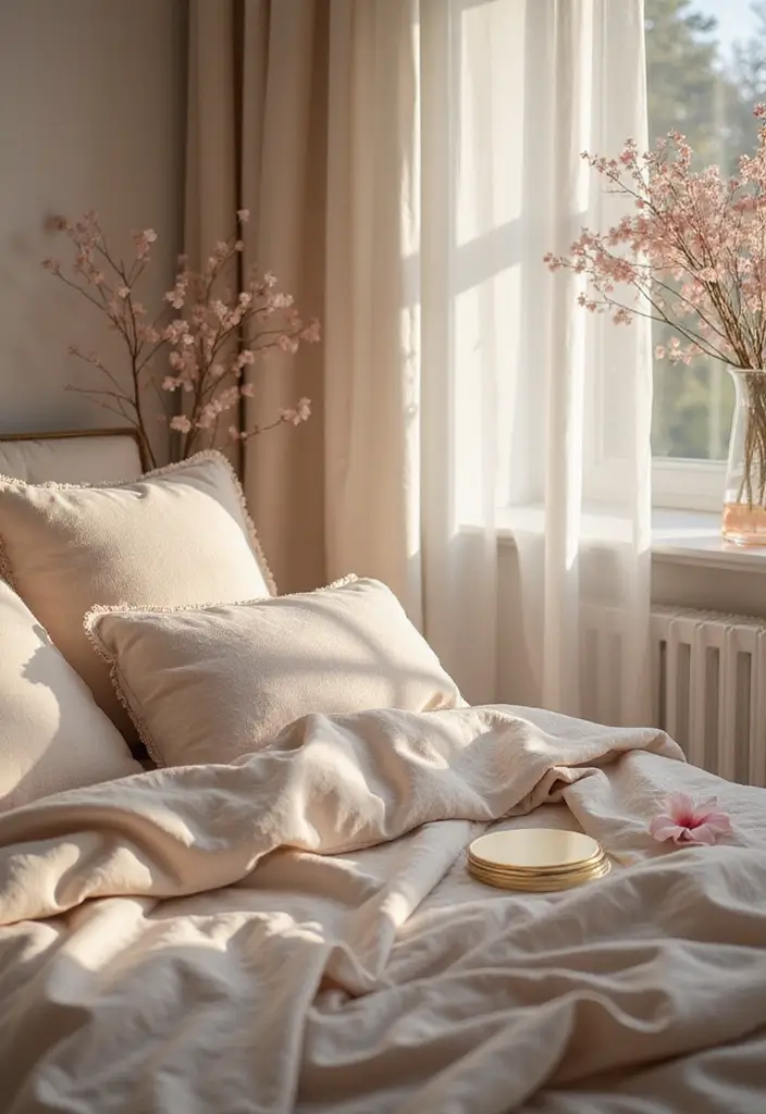 28 Home Decor Ideas With Luxury Bedding You Must Try 21 28 Home Decor Ideas With Luxury Bedding You Must Try - 13. Romantic Bedding Themes
