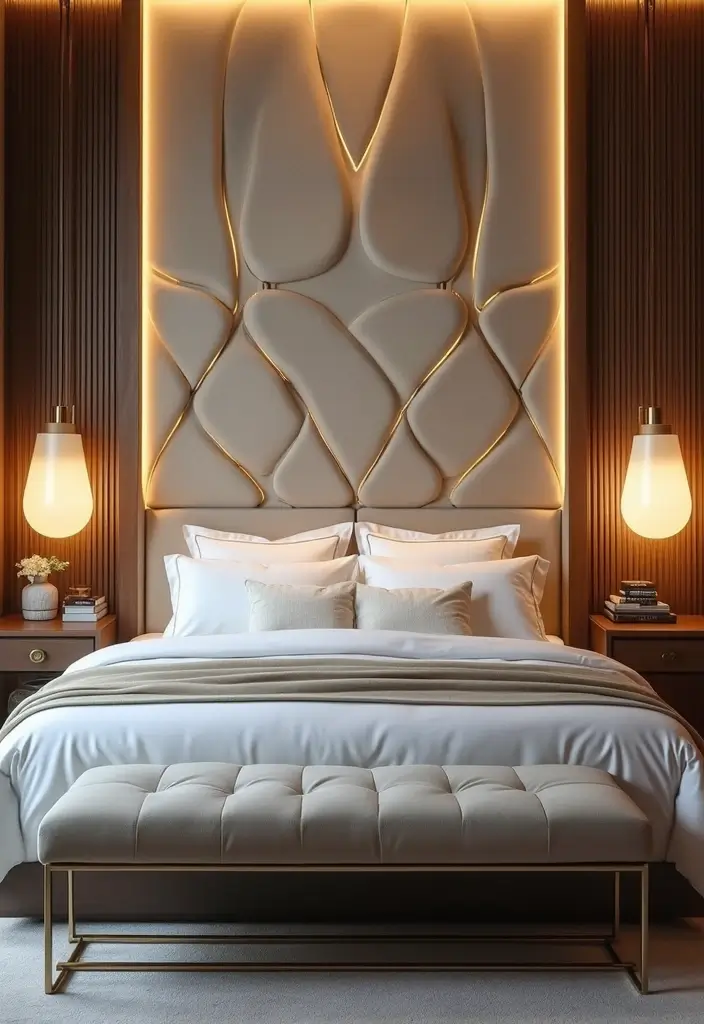 28 Home Decor Ideas With Luxury Bedding You Must Try 26 28 Home Decor Ideas With Luxury Bedding You Must Try - 18. Creative Headboard Solutions