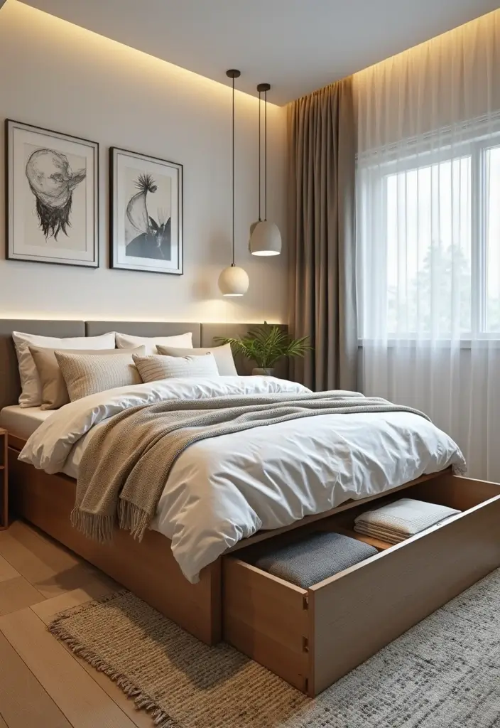 28 Home Decor Ideas With Luxury Bedding You Must Try 31 28 Home Decor Ideas With Luxury Bedding You Must Try - 19. Functional Under-Bed Storage