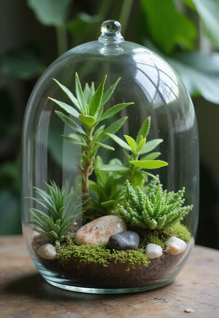 28 Recycled Glass Home Decor Ideas For Eco Lovers - 14. Glass Botanical Displays