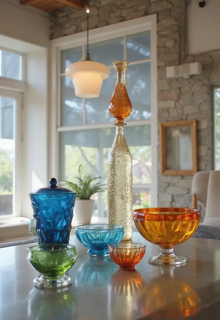 28 Recycled Glass Home Decor Ideas For Eco Lovers - 15. Recycled Glass Art Pieces