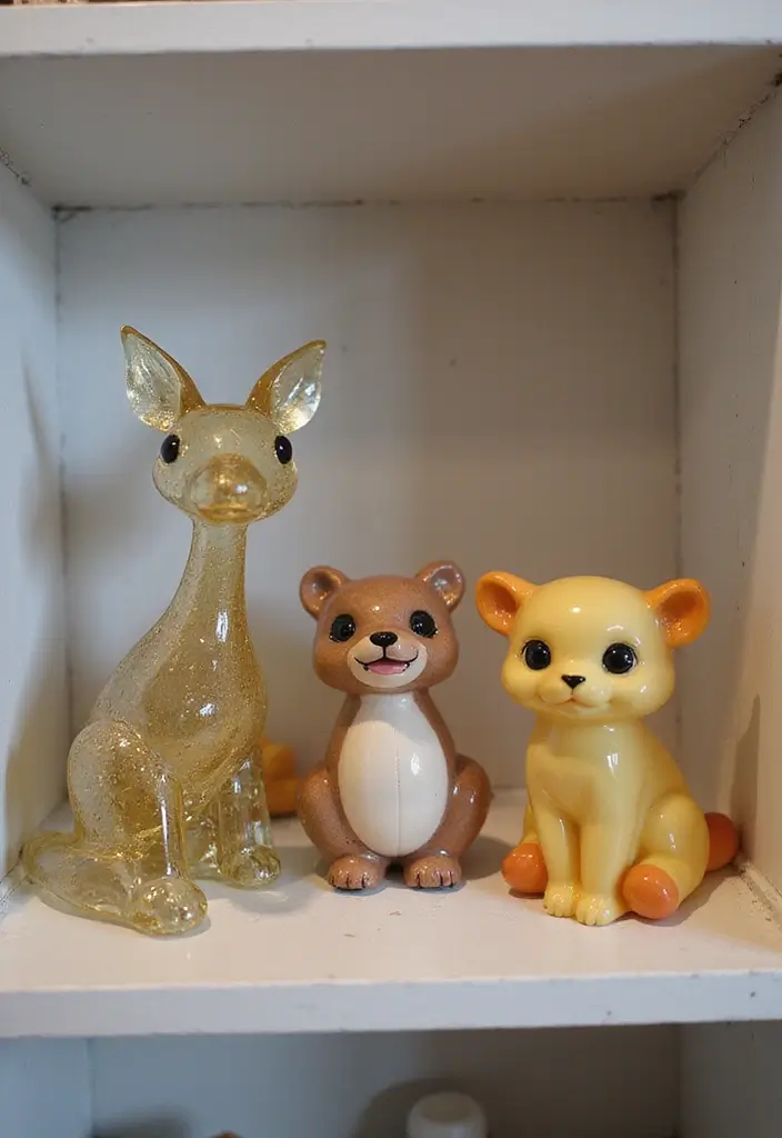 28 Recycled Glass Home Decor Ideas For Eco Lovers - 22. Glass Animal Figurines