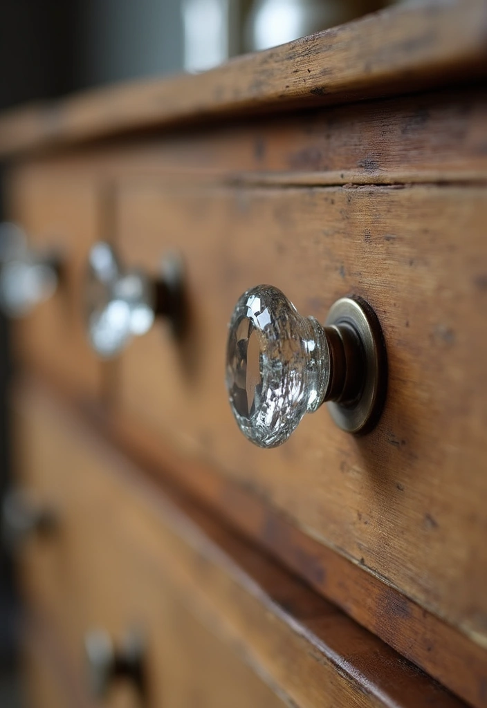 28 Recycled Glass Home Decor Ideas For Eco Lovers - 6. Glass Drawer Knobs