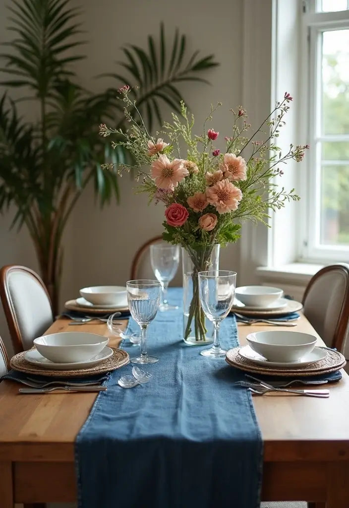 28 Upcycled Denim Home Decor Ideas You Can Try 80 28 Upcycled Denim Home Decor Ideas You Can Try - 14. Denim Table Runner