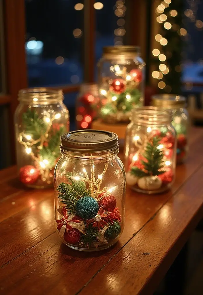 29 Christmas Tabletop Decor Centerpiece Ideas For Festive Homes 38 29 Christmas Tabletop Decor Centerpiece Ideas For Festive Homes - 16. Joyous Jar Lanterns