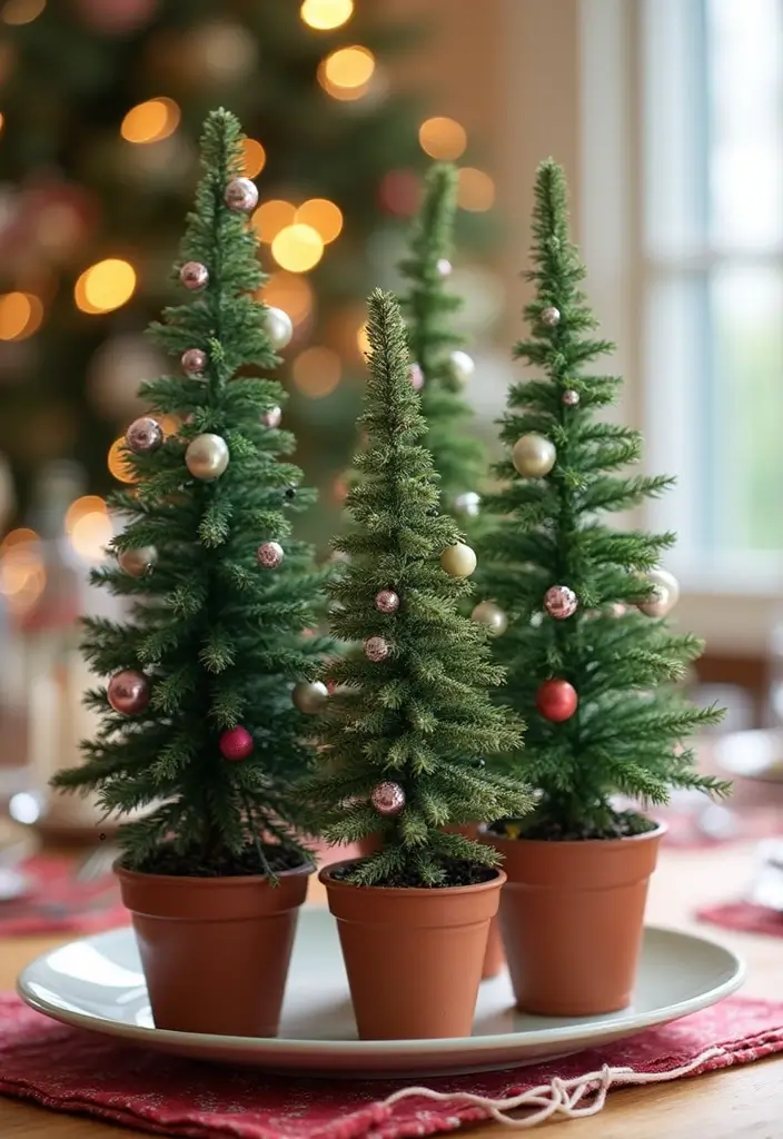 29 Christmas Tabletop Decor Centerpiece Ideas For Festive Homes 46 29 Christmas Tabletop Decor Centerpiece Ideas For Festive Homes - 18. Mini Christmas Tree Centerpieces