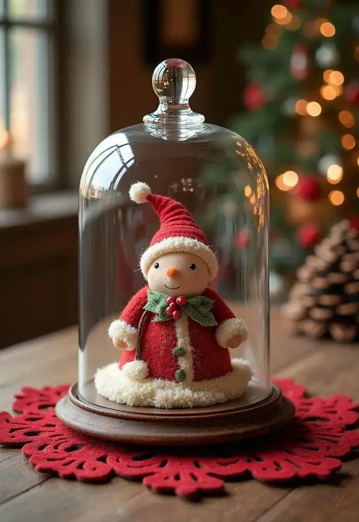 29 Christmas Tabletop Decor Centerpiece Ideas For Festive Homes 47 29 Christmas Tabletop Decor Centerpiece Ideas For Festive Homes - 19. Festive Table Cloche