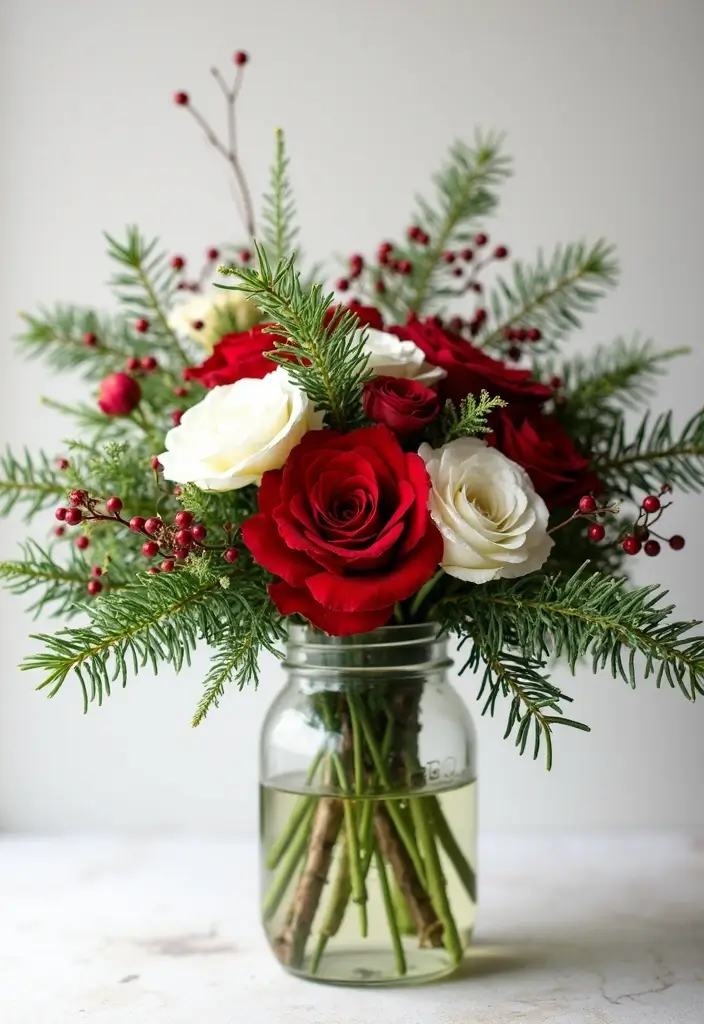 29 Christmas Tabletop Decor Centerpiece Ideas For Festive Homes 2 29 Christmas Tabletop Decor Centerpiece Ideas For Festive Homes - 2. Holly Jolly Floral