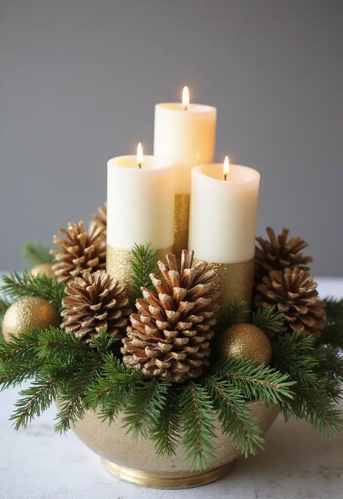 29 Christmas Tabletop Decor Centerpiece Ideas For Festive Homes 71 29 Christmas Tabletop Decor Centerpiece Ideas For Festive Homes - 23. Glitzy Gold Elements