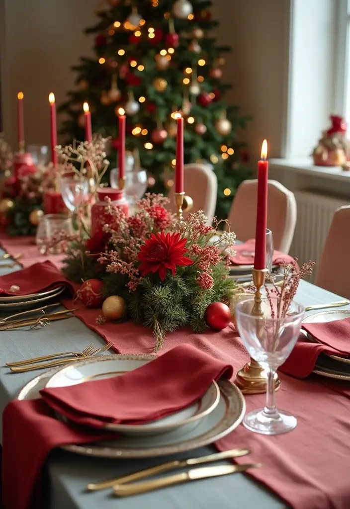 29 Christmas Tabletop Decor Centerpiece Ideas For Festive Homes 79 29 Christmas Tabletop Decor Centerpiece Ideas For Festive Homes - 25. Themed Color Schemes
