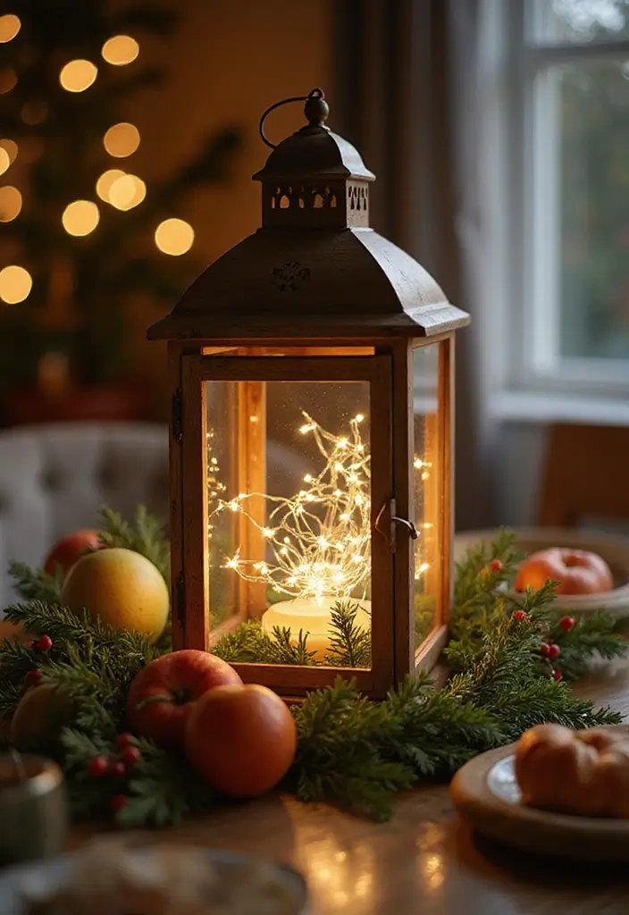 29 Christmas Tabletop Decor Centerpiece Ideas For Festive Homes 5 29 Christmas Tabletop Decor Centerpiece Ideas For Festive Homes - 3. Lanterns of Light