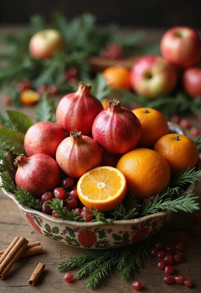 29 Christmas Tabletop Decor Centerpiece Ideas For Festive Homes 14 29 Christmas Tabletop Decor Centerpiece Ideas For Festive Homes - 6. Holiday Fruit Bowl