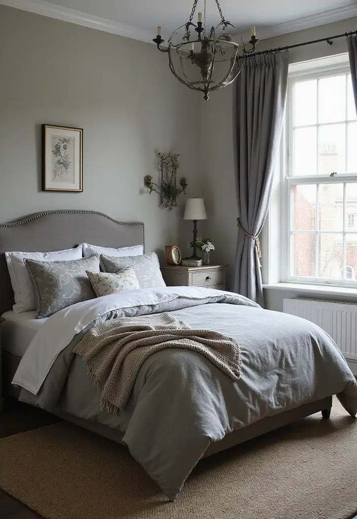 29 Grey Bedding Decor Ideas For Modern Bedrooms 27 29 Grey Bedding Decor Ideas For Modern Bedrooms - 17. Vintage Touch
