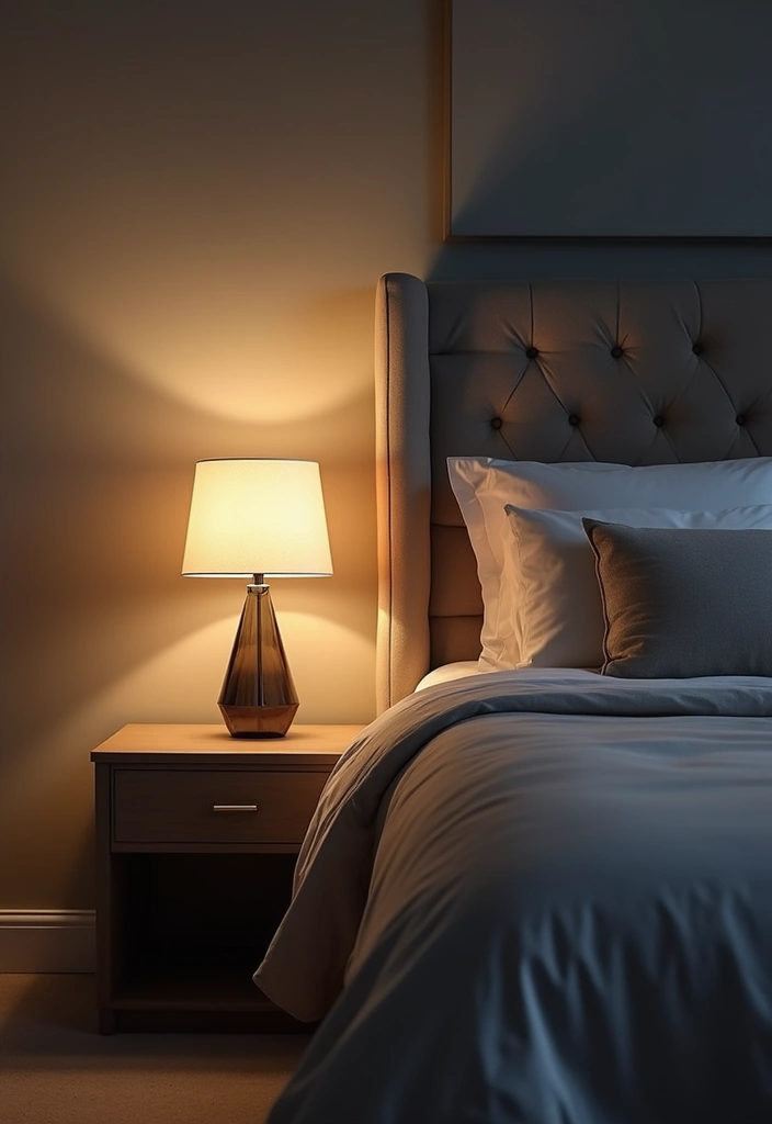29 Grey Bedding Decor Ideas For Modern Bedrooms 52 29 Grey Bedding Decor Ideas For Modern Bedrooms - 26. Modern Night Lamps