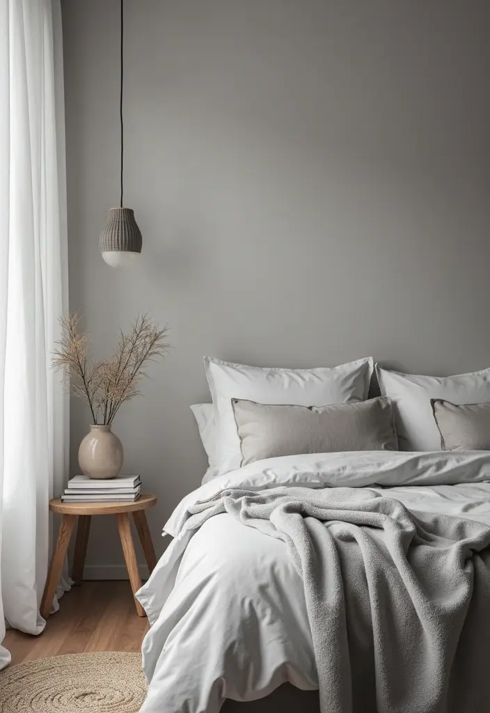 29 Grey Bedding Decor Ideas For Modern Bedrooms 54 29 Grey Bedding Decor Ideas For Modern Bedrooms - 28. Minimalist Organizers