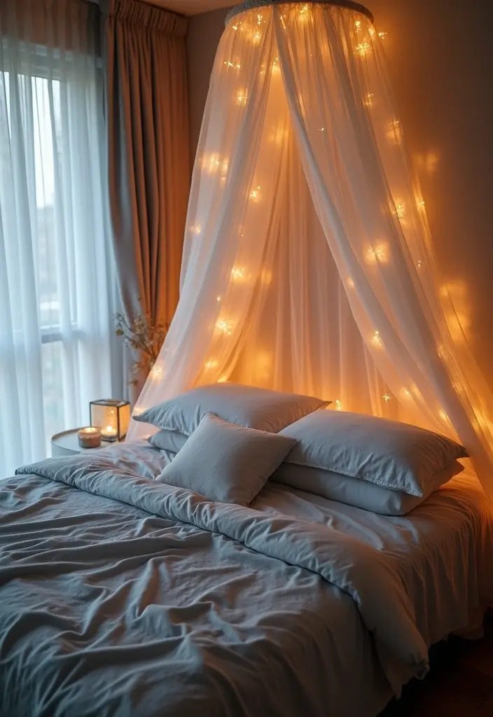29 Grey Bedding Decor Ideas For Modern Bedrooms 8 29 Grey Bedding Decor Ideas For Modern Bedrooms - 8. Cozy Canopy