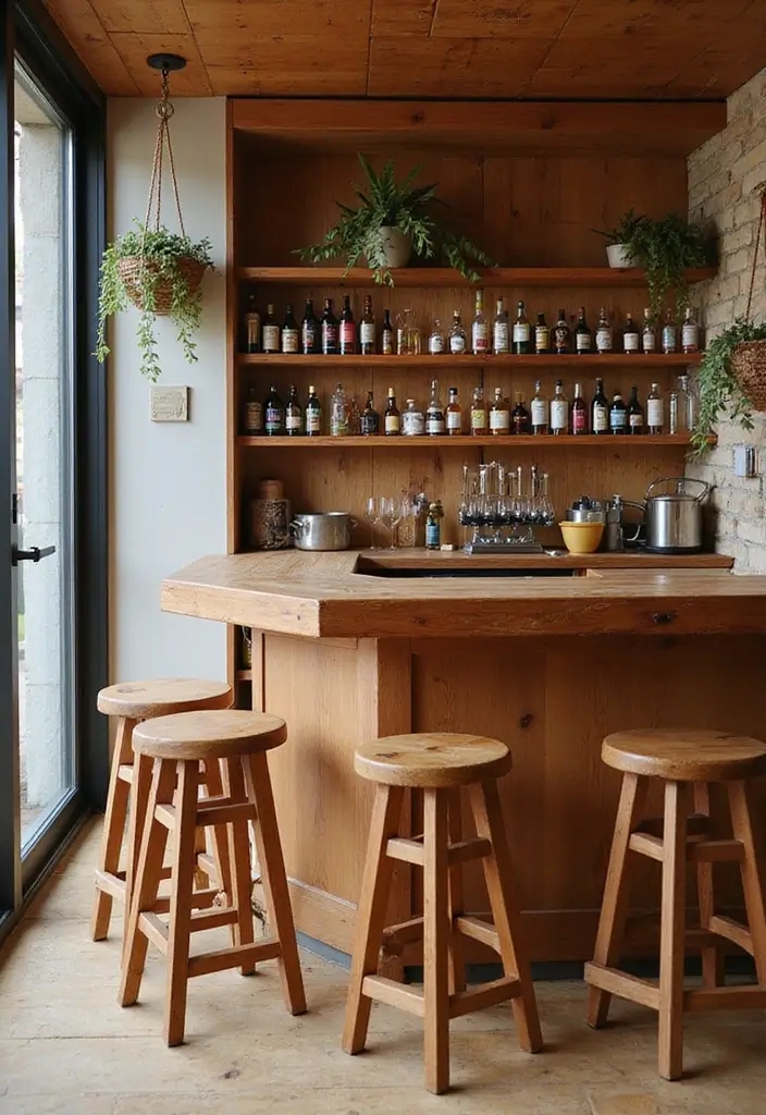 29 Luxury Home Bar Designs With Timeless Wooden Decor 29 29 Luxury Home Bar Designs With Timeless Wooden Decor - 13. Family-Friendly Design