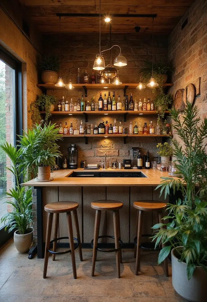 29 Luxury Home Bar Designs With Timeless Wooden Decor 30 29 Luxury Home Bar Designs With Timeless Wooden Decor - 14. Eco-Friendly Design