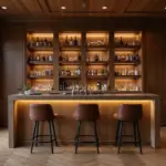 29 Luxury Home Bar Designs With Timeless Wooden Decor