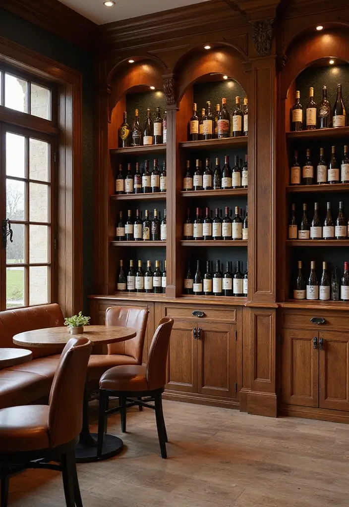 29 Luxury Home Bar Designs With Timeless Wooden Decor 42 29 Luxury Home Bar Designs With Timeless Wooden Decor - 18. Sophisticated Wine Bar
