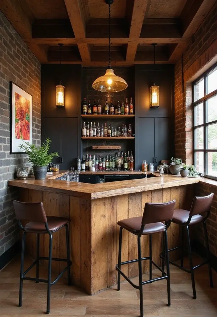 29 Luxury Home Bar Designs With Timeless Wooden Decor 55 29 Luxury Home Bar Designs With Timeless Wooden Decor - 23. Bold Statement Pieces