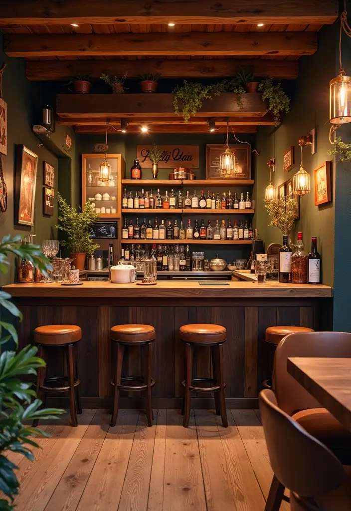 29 Luxury Home Bar Designs With Timeless Wooden Decor 80 29 Luxury Home Bar Designs With Timeless Wooden Decor - 28. Themed Bars