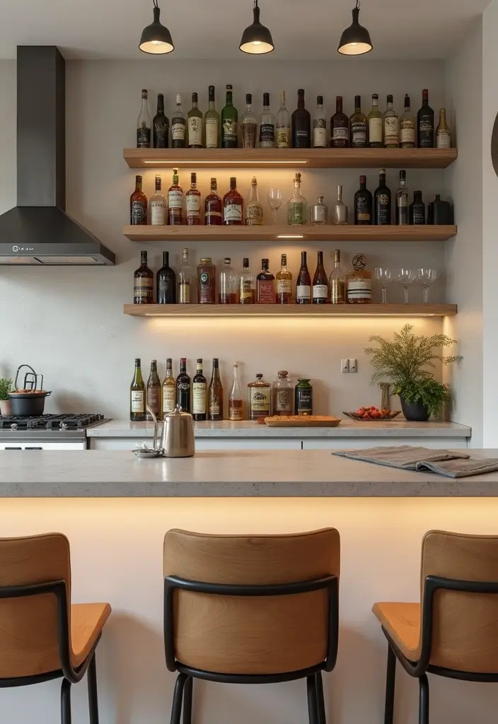 29 Modern Home Bar Decor Ideas With Sleek Finishes 35 29 Modern Home Bar Decor Ideas With Sleek Finishes - 15. Customizable Decor
