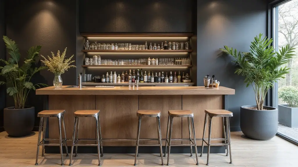 29 Modern Home Bar Decor Ideas With Sleek Finishes