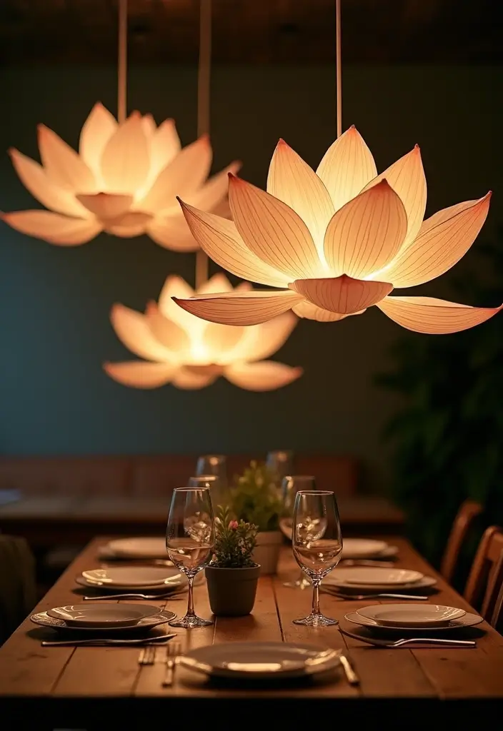 29 Zen Lotus Lamp Decor Ideas For Peaceful Corners 1 29 Zen Lotus Lamp Decor Ideas For Peaceful Corners - 1. Delicate Lotus Pendant Lamps