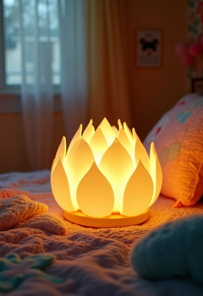 29 Zen Lotus Lamp Decor Ideas For Peaceful Corners 20 29 Zen Lotus Lamp Decor Ideas For Peaceful Corners - 14. Lotus Lamps in Kids' Rooms