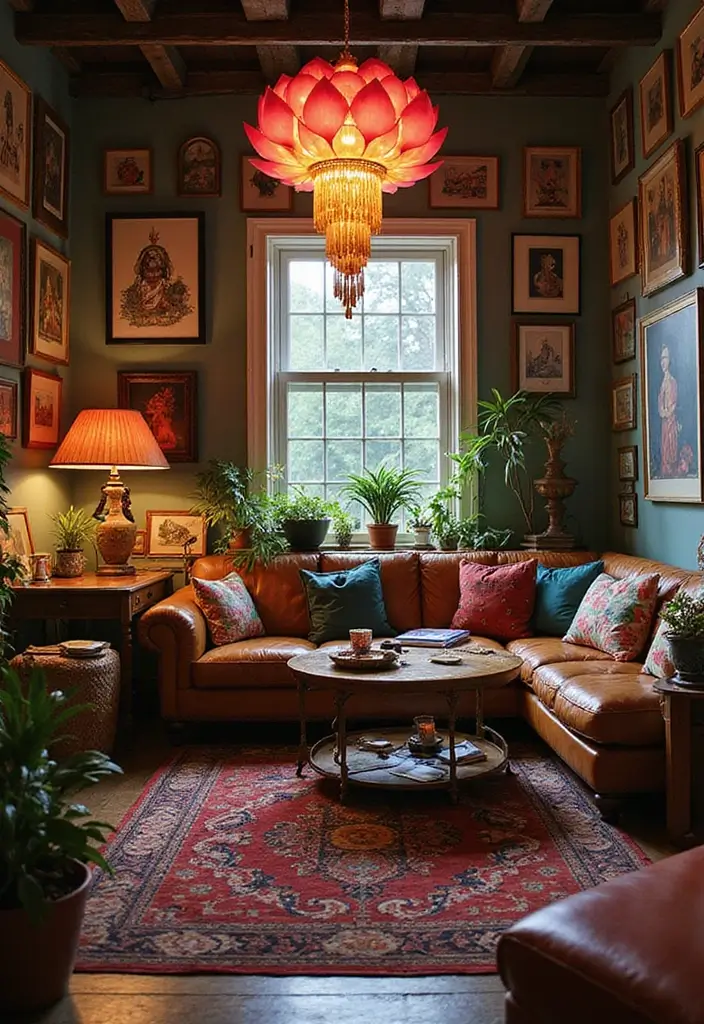 29 Zen Lotus Lamp Decor Ideas For Peaceful Corners 48 29 Zen Lotus Lamp Decor Ideas For Peaceful Corners - 28. Lotus Lamps in Eclectic Decor