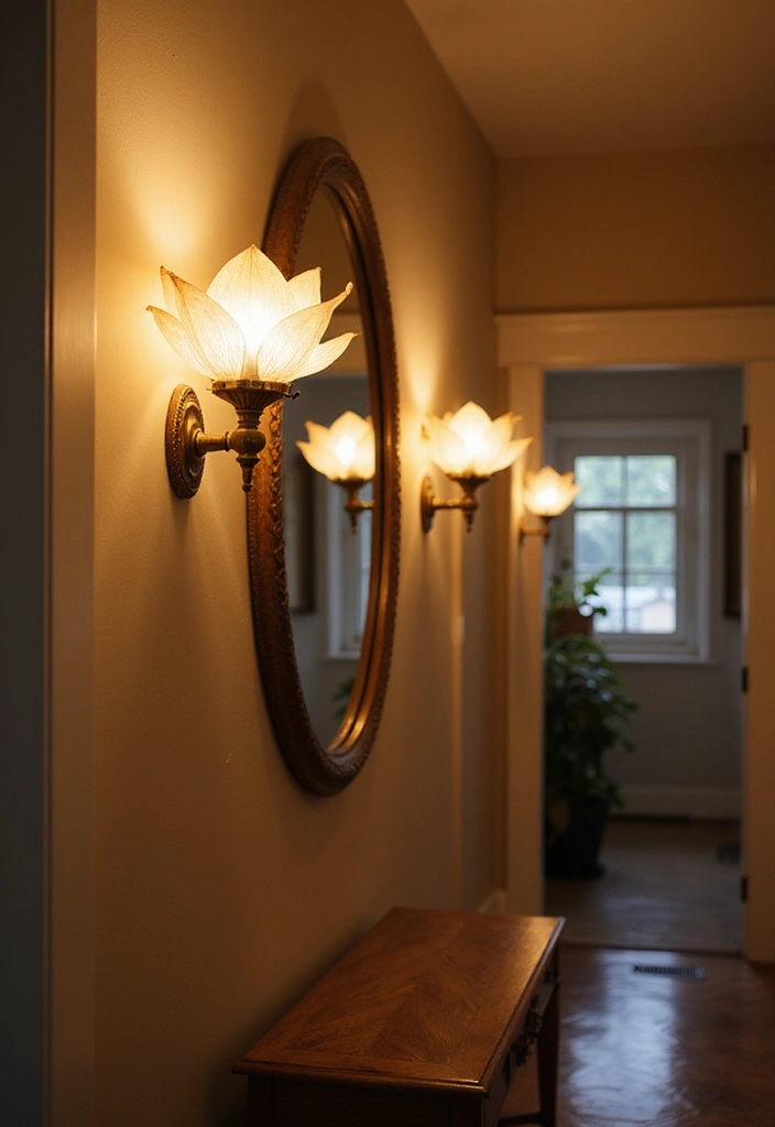 29 Zen Lotus Lamp Decor Ideas For Peaceful Corners 5 29 Zen Lotus Lamp Decor Ideas For Peaceful Corners - 5. Wall-mounted Lotus Lamps