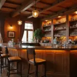 30+ Cozy Home Bar Designs With Warm Wooden Decor
