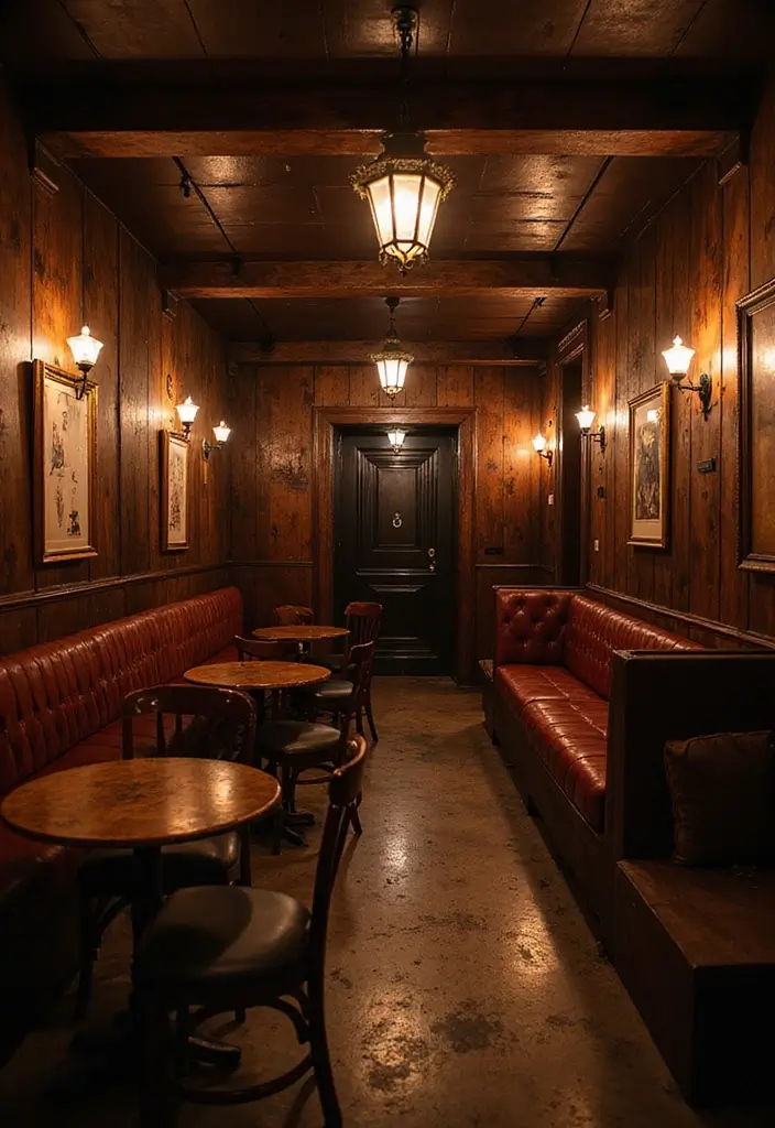 30+ Cozy Home Bar Designs With Warm Wooden Decor 57 30+ Cozy Home Bar Designs With Warm Wooden Decor - 18. Cozy Underground Speakeasy