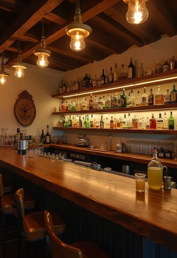 30+ Cozy Home Bar Designs With Warm Wooden Decor 99 30+ Cozy Home Bar Designs With Warm Wooden Decor - 28. Unique Bar Accessories
