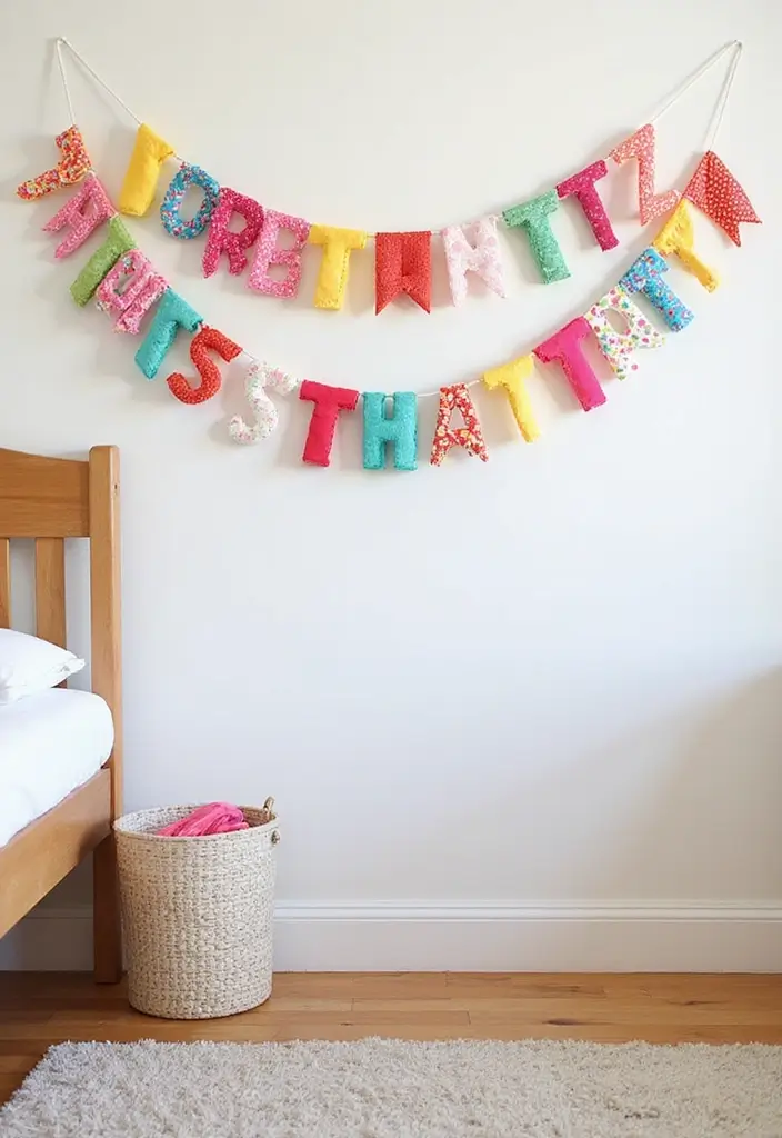 30+ DIY Room Decor Ideas Using Recycled Materials 24 30+ DIY Room Decor Ideas Using Recycled Materials - 10. Fabric Scrap Garland