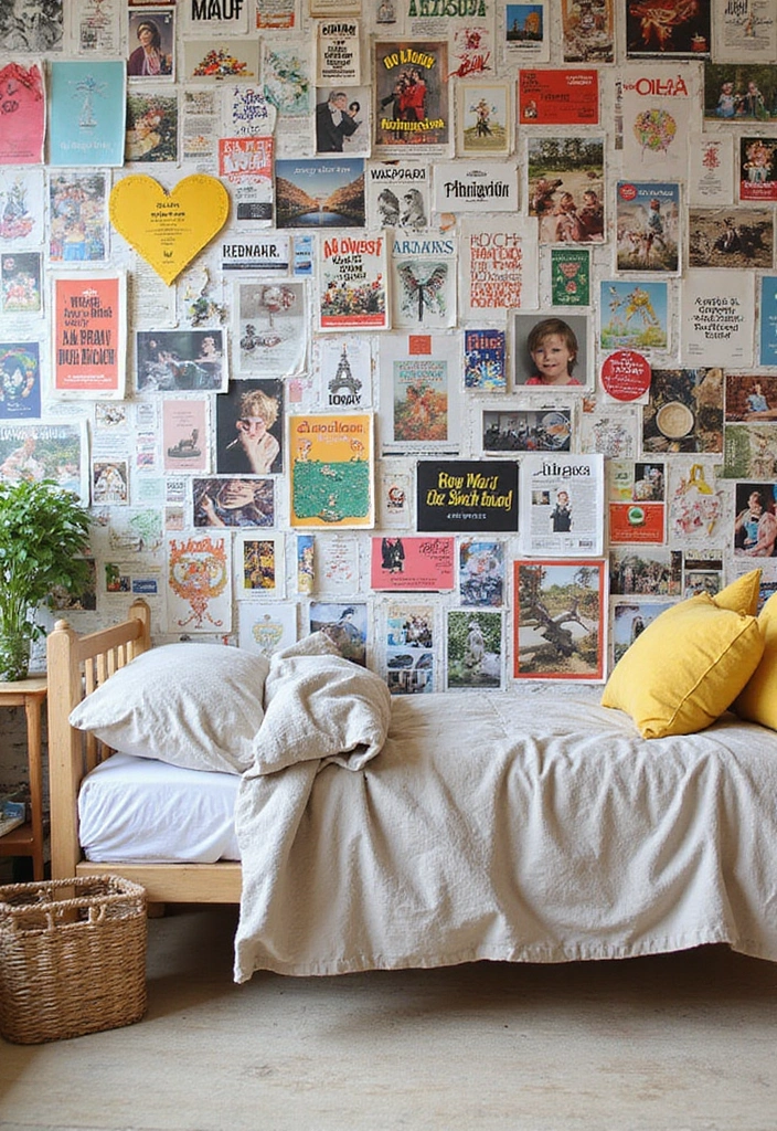 30+ DIY Room Decor Ideas Using Recycled Materials 53 30+ DIY Room Decor Ideas Using Recycled Materials - 19. Recycled Magazine Wall Collage