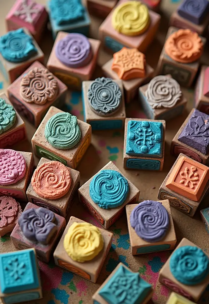 30+ DIY Room Decor Ideas Using Recycled Materials 60 30+ DIY Room Decor Ideas Using Recycled Materials - 20. Recycled Wood Block Stamps