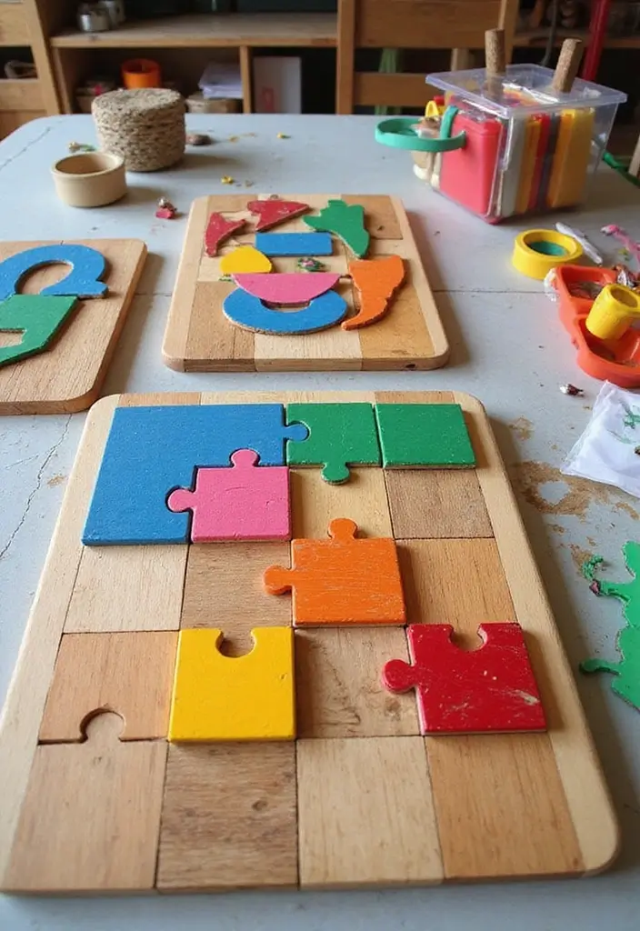 30+ DIY Room Decor Ideas Using Recycled Materials 76 30+ DIY Room Decor Ideas Using Recycled Materials - 24. Scrap Wood Puzzle