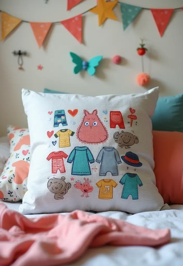 30+ DIY Room Decor Ideas Using Recycled Materials 3 30+ DIY Room Decor Ideas Using Recycled Materials - 3. T-Shirt Pillow Covers