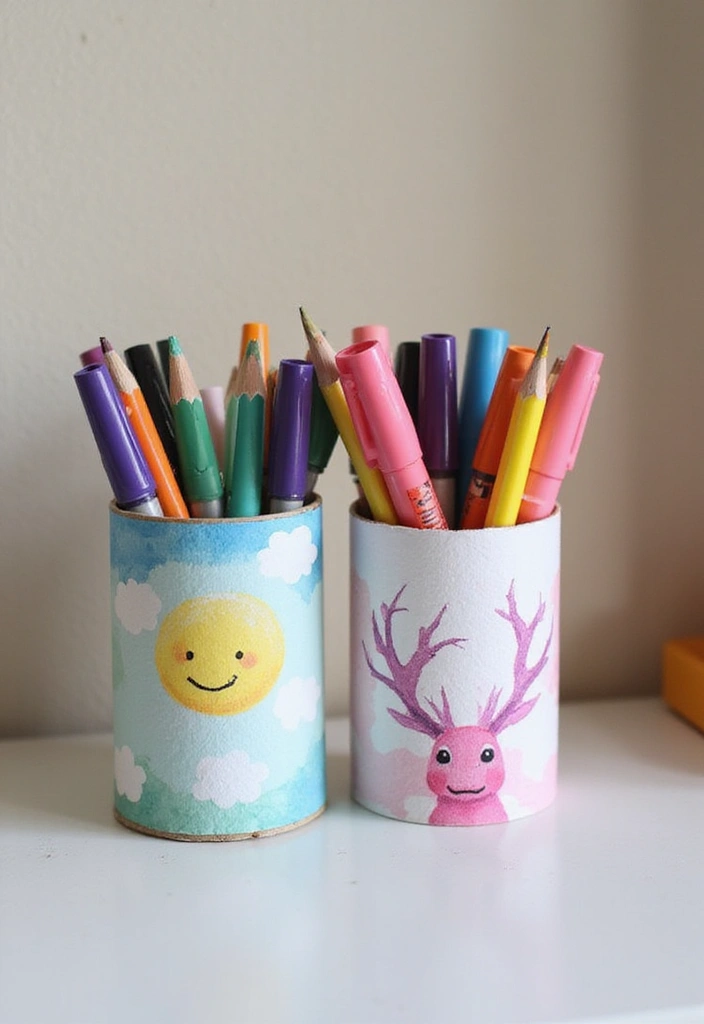 30+ DIY Room Decor Ideas Using Recycled Materials 4 30+ DIY Room Decor Ideas Using Recycled Materials - 4. Toilet Paper Roll Organizers