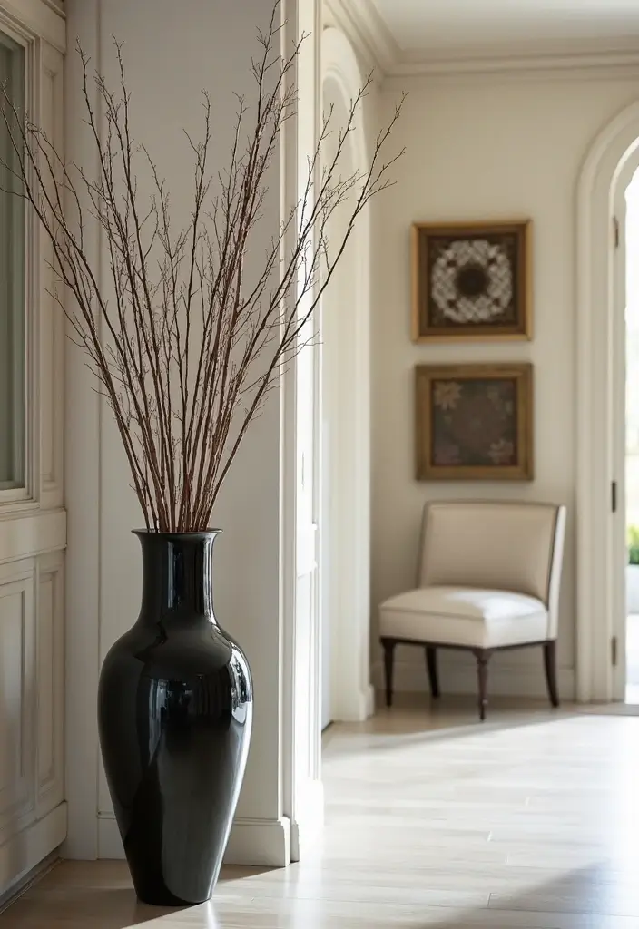 30+ Decorative Glass Vases On Display For Elegant Interiors 18 30+ Decorative Glass Vases On Display For Elegant Interiors - 10. Large Floor Vases