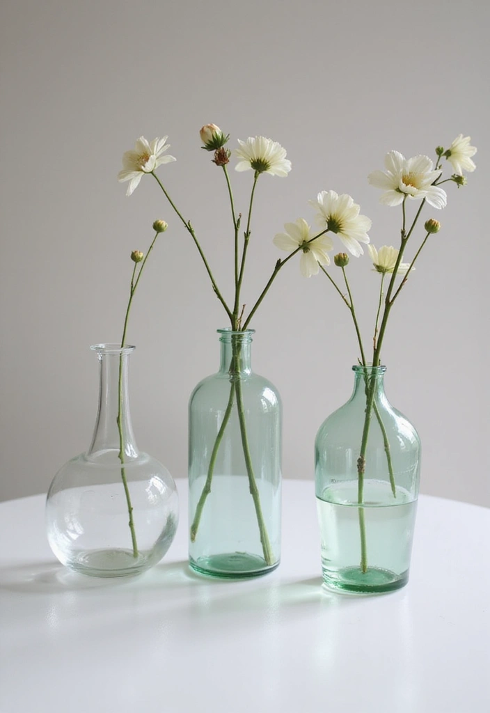 30+ Decorative Glass Vases On Display For Elegant Interiors 19 30+ Decorative Glass Vases On Display For Elegant Interiors - 11. Minimalist Glass Vases
