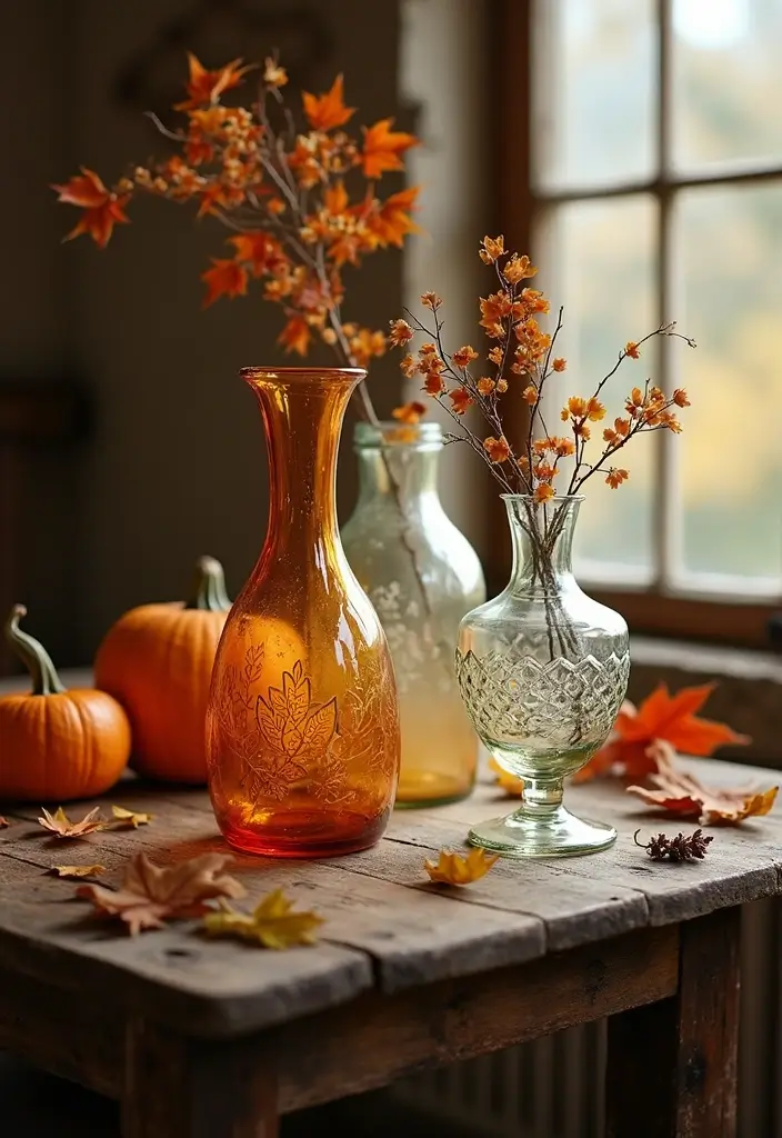 30+ Decorative Glass Vases On Display For Elegant Interiors 10 30+ Decorative Glass Vases On Display For Elegant Interiors - 4. Vintage-Inspired Vases