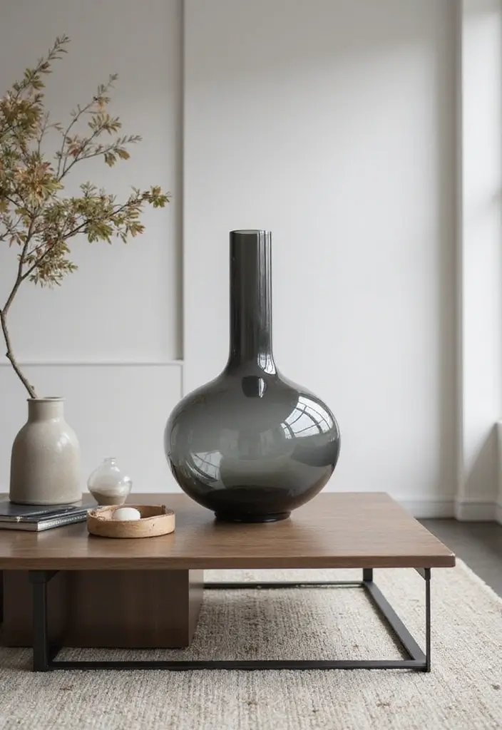 30+ Decorative Glass Vases On Display For Elegant Interiors 11 30+ Decorative Glass Vases On Display For Elegant Interiors - 5. Sculptural Glass Vases