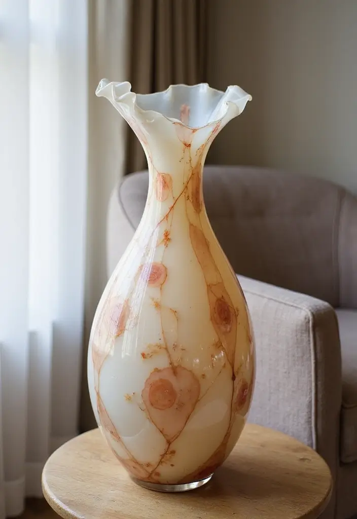 30+ Decorative Glass Vases On Display For Elegant Interiors 16 30+ Decorative Glass Vases On Display For Elegant Interiors - 8. Hand-Blown Glass Vases