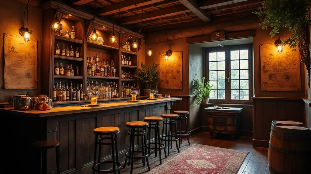30+ Home Bar Designs With Unique Pirate-Themed Decor