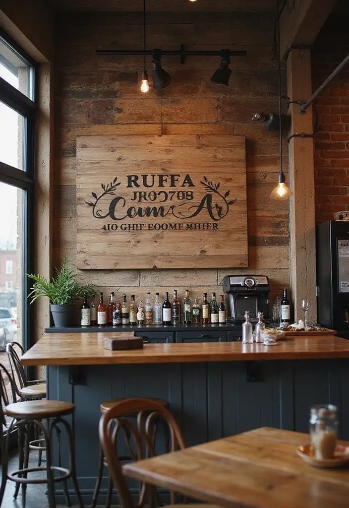 30+ Modern Home Bar Ideas With Rustic And Industrial Touches 59 30+ Modern Home Bar Ideas With Rustic And Industrial Touches - 15. Custom Signage