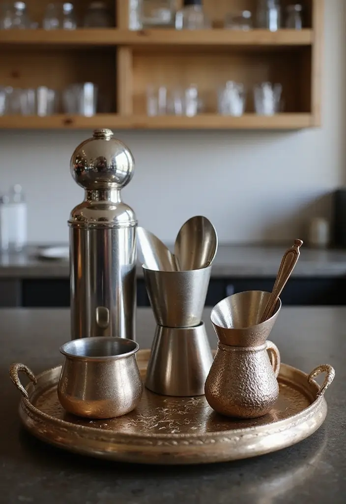 30+ Modern Home Bar Ideas With Rustic And Industrial Touches 88 30+ Modern Home Bar Ideas With Rustic And Industrial Touches - 24. Bar Tools Display